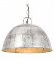 vidaXL Industrial Vintage Hanging Lamp 25 W Silver Round 41 cm E27