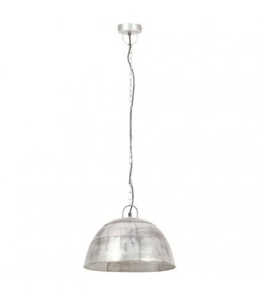 vidaXL Industrial Vintage Hanging Lamp 25 W Silver Round 41 cm E27