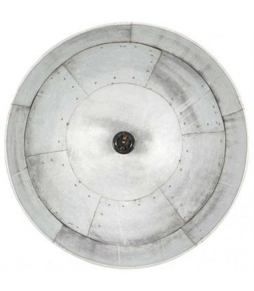 vidaXL Industrial Vintage Hanging Lamp 25 W Silver Round 41 cm E27
