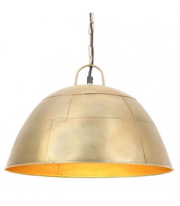 vidaXL Industrial Vintage Hanging Lamp 25 W Brass Round 41 cm E27