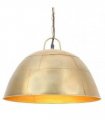 vidaXL Industrial Vintage Hanging Lamp 25 W Brass Round 41 cm E27