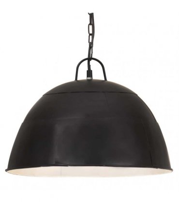 vidaXL Industrial Vintage Hanging Lamp 25 W Black Round 41 cm E27