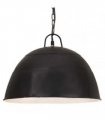 vidaXL Industrial Vintage Hanging Lamp 25 W Black Round 41 cm E27