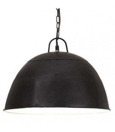 vidaXL Industrial Vintage Hanging Lamp 25 W Black Round 41 cm E27