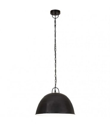 vidaXL Industrial Vintage Hanging Lamp 25 W Black Round 41 cm E27