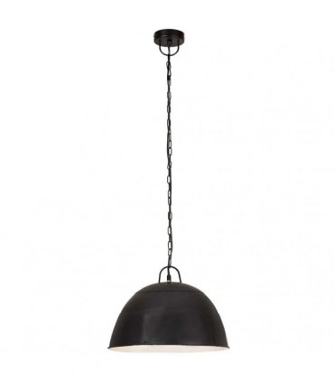 vidaXL Industrial Vintage Hanging Lamp 25 W Black Round 41 cm E27