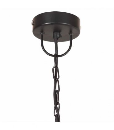 vidaXL Industrial Vintage Hanging Lamp 25 W Black Round 41 cm E27