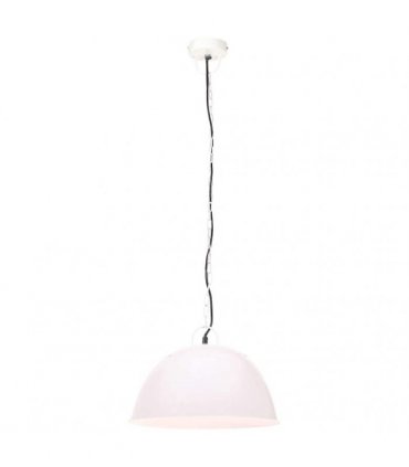 vidaXL Industrial Vintage Hanging Lamp 25 W White Round 41 cm E27