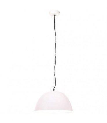 vidaXL Industrial Vintage Hanging Lamp 25 W White Round 41 cm E27