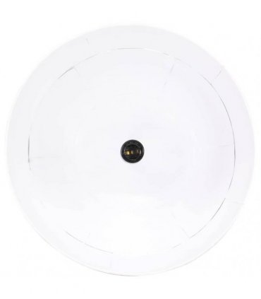 vidaXL Industrial Vintage Hanging Lamp 25 W White Round 41 cm E27