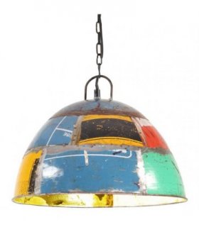 vidaXL Industrial Vintage Hanging Lamp 25 W Multicolour Round 41cm E27