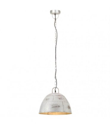vidaXL Industrial Vintage Hanging Lamp 25 W Silver Round 31 cm E27