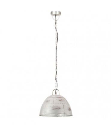 vidaXL Industrial Vintage Hanging Lamp 25 W Silver Round 31 cm E27