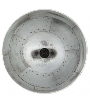 vidaXL Industrial Vintage Hanging Lamp 25 W Silver Round 31 cm E27