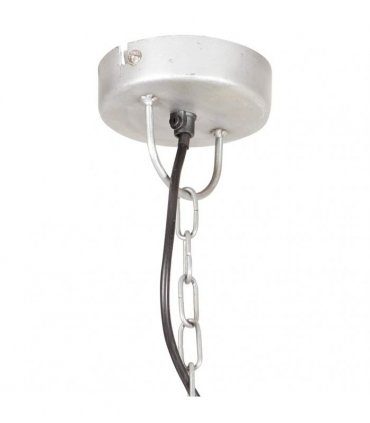 vidaXL Industrial Vintage Hanging Lamp 25 W Silver Round 31 cm E27