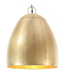 vidaXL Industrial Hanging Lamp 25 W Brass Round 42 cm E27