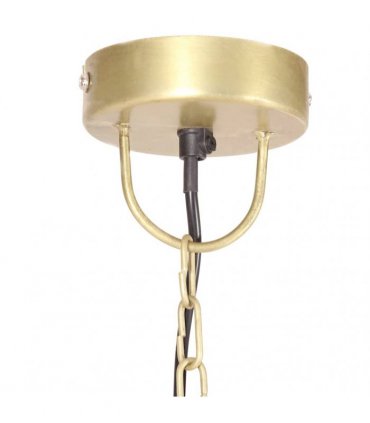 vidaXL Industrial Hanging Lamp 25 W Brass Round 42 cm E27
