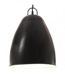vidaXL Industrial Hanging Lamp 25 W Black Round 32 cm E27