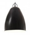 vidaXL Industrial Hanging Lamp 25 W Black Round 32 cm E27