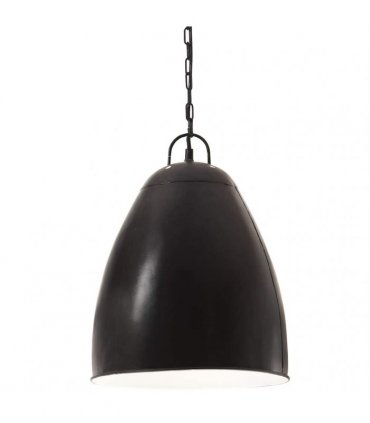 vidaXL Industrial Hanging Lamp 25 W Black Round 32 cm E27
