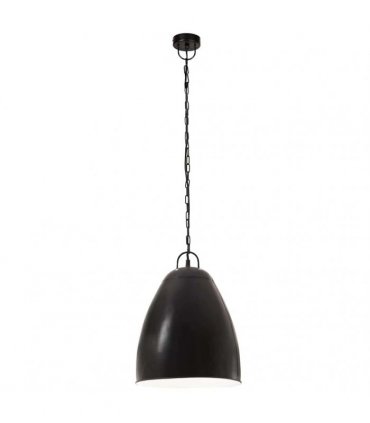 vidaXL Industrial Hanging Lamp 25 W Black Round 32 cm E27