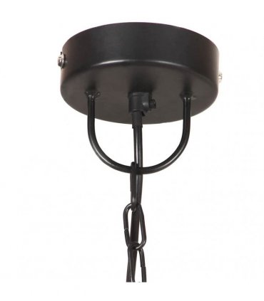 vidaXL Industrial Hanging Lamp 25 W Black Round 32 cm E27