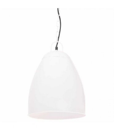 vidaXL Industrial Hanging Lamp 25 W White Round 32 cm E27
