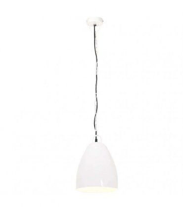 vidaXL Industrial Hanging Lamp 25 W White Round 32 cm E27
