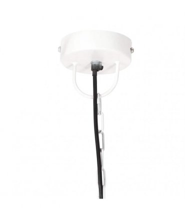 vidaXL Industrial Hanging Lamp 25 W White Round 32 cm E27