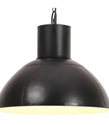 vidaXL Hanging Lamp 25 W Black Round 48 cm E27