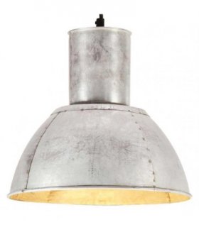 vidaXL Hanging Lamp 25 W Silver Round 28.5 cm E27