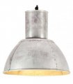 vidaXL Hanging Lamp 25 W Silver Round 28.5 cm E27