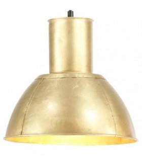 vidaXL Hanging Lamp 25 W Brass Round 28.5 cm E27