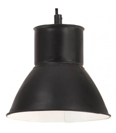 vidaXL Hanging Lamp 25 W Black Round 17 cm E27
