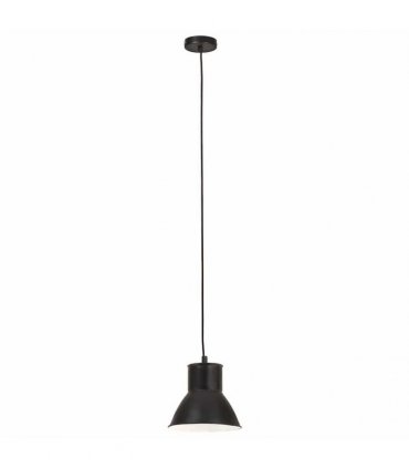 vidaXL Hanging Lamp 25 W Black Round 17 cm E27