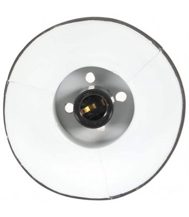 vidaXL Hanging Lamp 25 W Black Round 17 cm E27