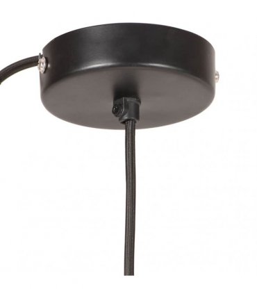 vidaXL Hanging Lamp 25 W Black Round 17 cm E27