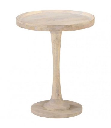 vidaXL Side Table Ø60x75 cm Solid Mango Wood