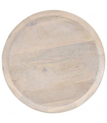 vidaXL Side Table Ø60x75 cm Solid Mango Wood