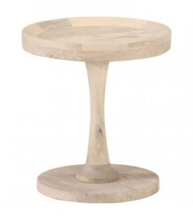 vidaXL Side Table Ø40x45 cm Solid Mango Wood