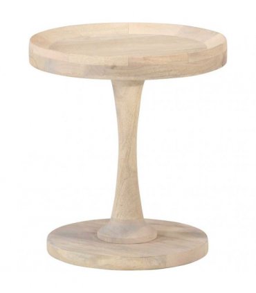 vidaXL Side Table Ø40x45 cm Solid Mango Wood
