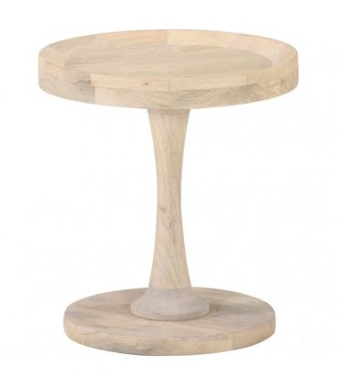 vidaXL Side Table Ø40x45 cm Solid Mango Wood