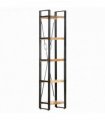 vidaXL 5-Tier Bookcase 39x30x180 cm Solid Mango Wood