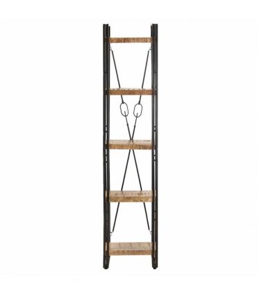 vidaXL 5-Tier Bookcase 39x30x180 cm Solid Mango Wood