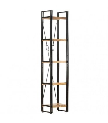 vidaXL 5-Tier Bookcase 39x30x180 cm Solid Mango Wood