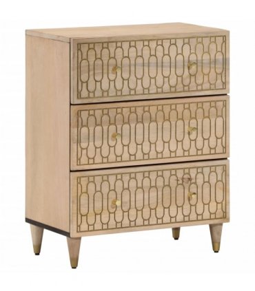 vidaXL Side Cabinets 2 pcs 60x33x75 cm Solid Wood Mango