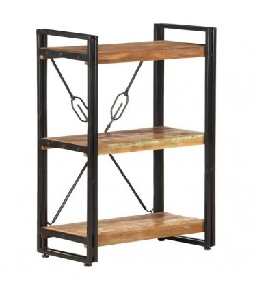 vidaXL 3-Tier Bookcase 60x30x80 cm Solid Reclaimed Wood