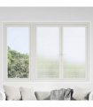 vidaXL Window Films Frosted Stripes Design PVC