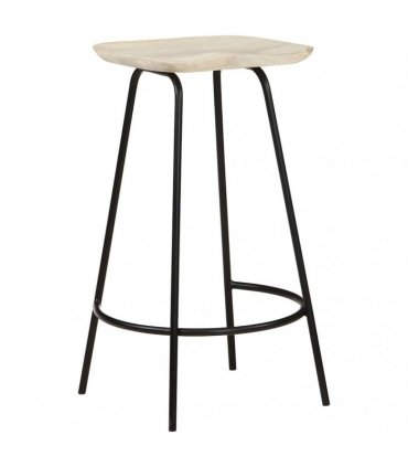 vidaXL Bar Stools 4 pcs Solid Mango Wood