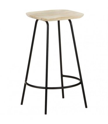 vidaXL Bar Stools 4 pcs Solid Mango Wood
